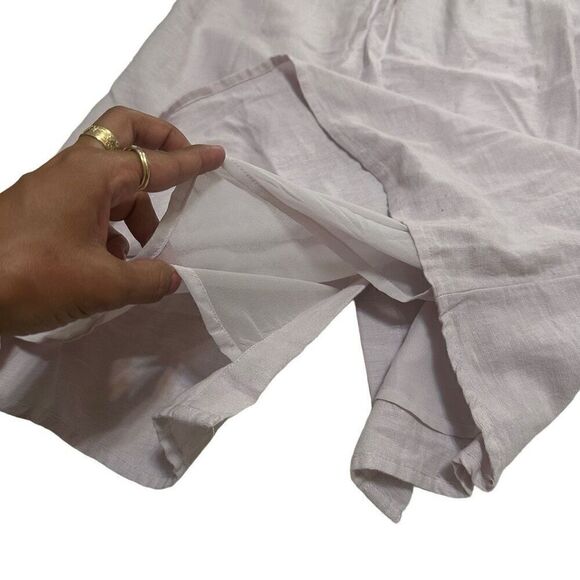 American Eagle XXS Lilac Lavender Boho Cottagecore Button Midi Skirt - Picture 2 of 10